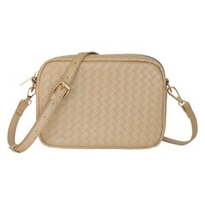 Women's Woven Crossbody Bag - Beige